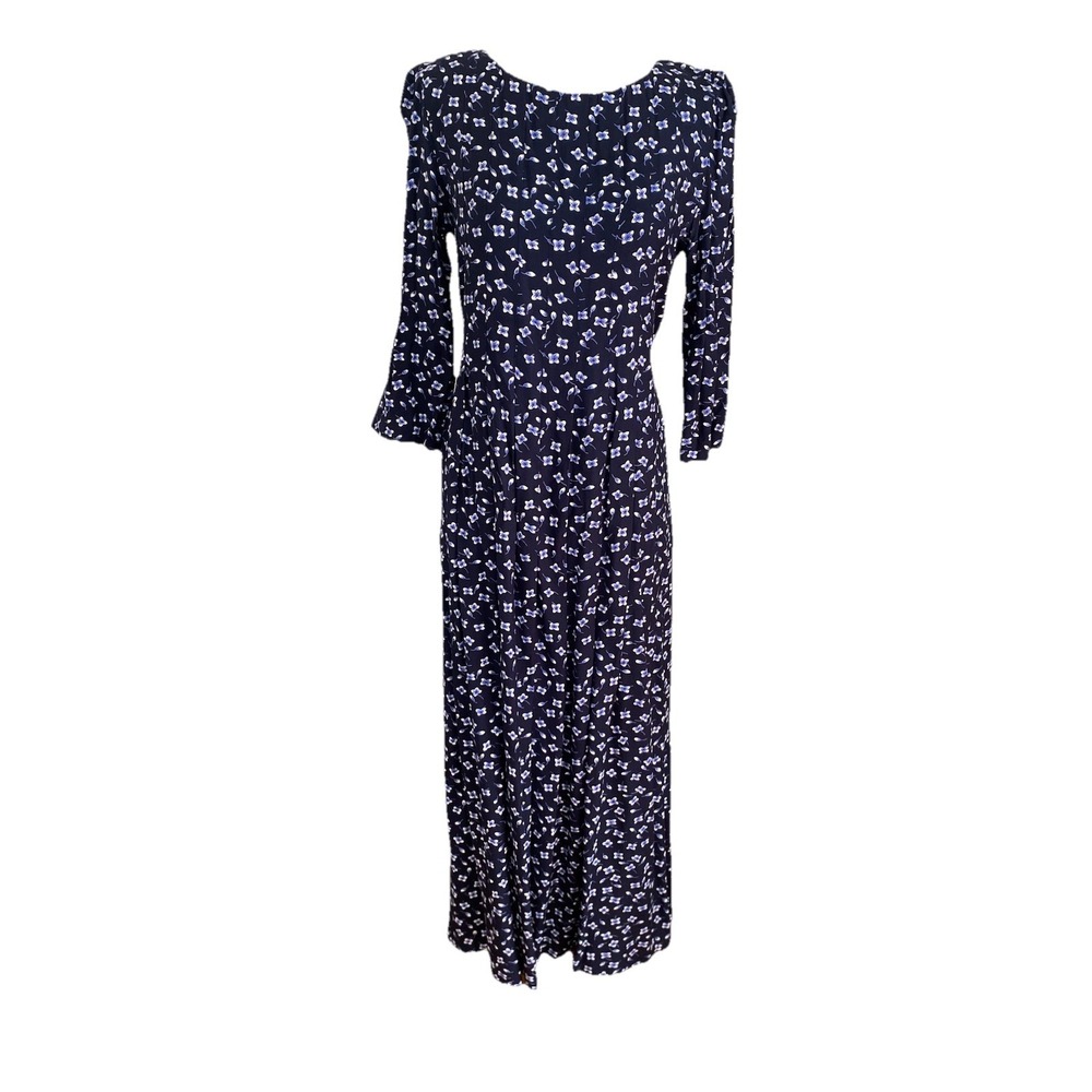 Prairie Y2k Sarah Elizabeth Dress Sz 8 Blue CottageCore‎ Boho prairie